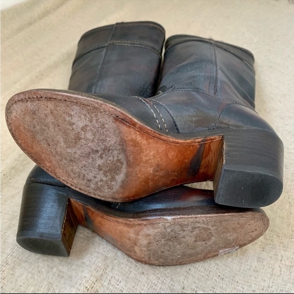 Frye- Sexy Tall dark brown boots genuine leather - Picture 10 of 10